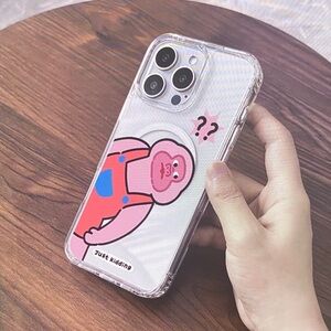 Clear Cartoon Character Phone Case